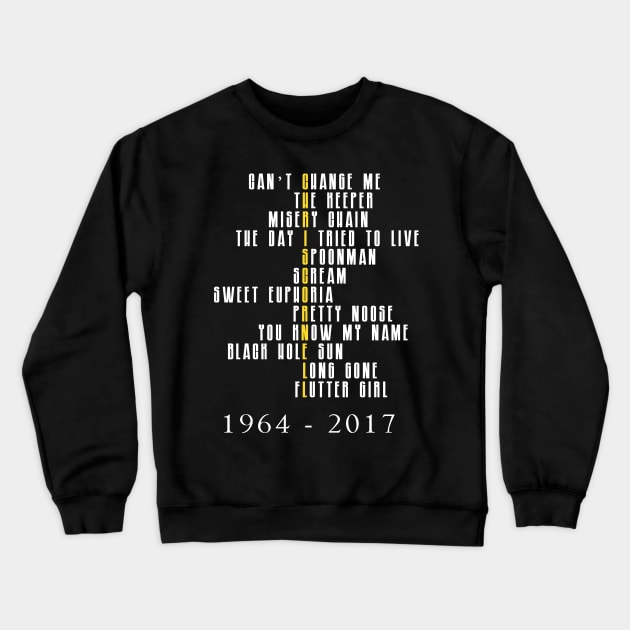 ChrisCornell 1964 - 2017 Crewneck Sweatshirt by dankdesigns